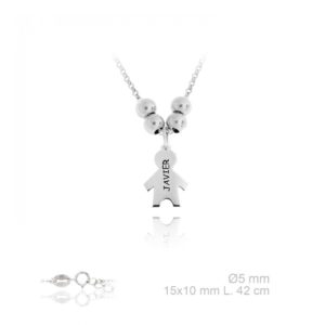 Collar en Plata de Ley Personalizable Niño