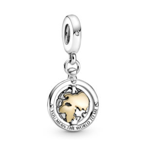 Charm Colgante en Plata de Ley Mundo Giratorio 799303CO1