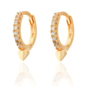 Pendientes en Plata de Ley Dune Gold