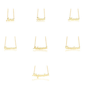 Cadena con Nombre Personalizado en Oro 18k