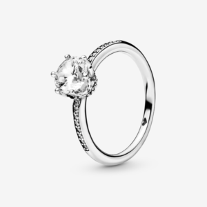 Anillo en Plata de Ley Corona Resplandor Transparente 198289CZ