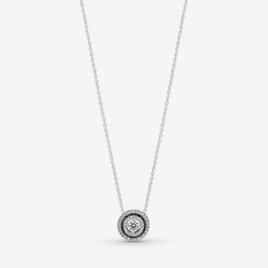 Collar en Plata de Ley Halo Brillante 399414C01-45