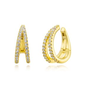 Ear cuff en Plata de Ley Doble Gold