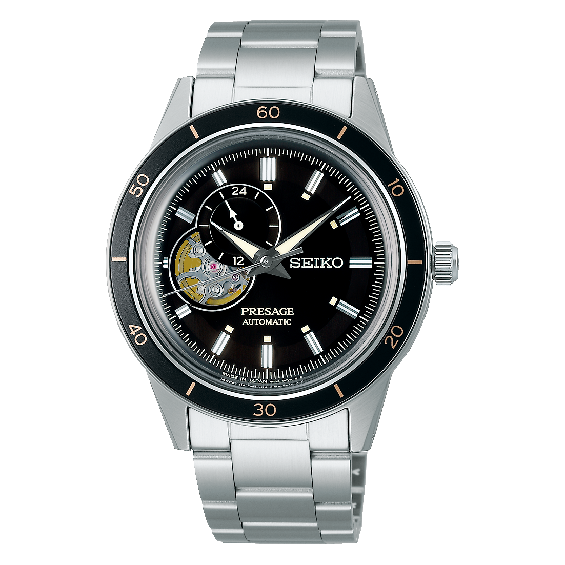 Reloj Seiko Presage Style 60´S Skeleton Negro SSa425j1