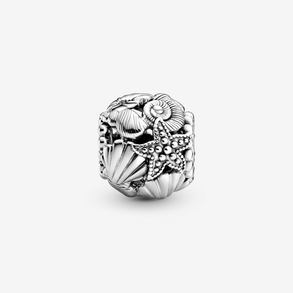 Charm en Plata de Ley Estrella, Concha de Mar y Corazones 798950C00 - Imagen 2