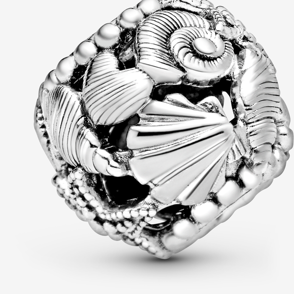 Charm en Plata de Ley Estrella, Concha de Mar y Corazones 798950C00 - Imagen 3