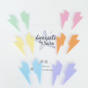 Pendientes Rayos Pastel