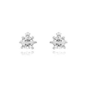 Pendientes en Plata de Ley Planeta Brillante