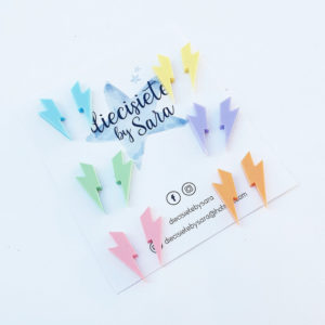 Pendientes Rayos Pastel Mini