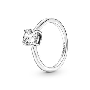 Anillo en Plata de Ley Solitario Brillante 190052C01