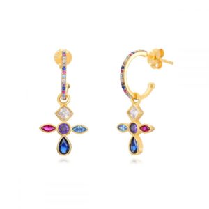 Pendientes en Plata de Ley Surin Gold