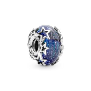 Charm en Plata de Ley y Cristal de Murano Galaxia y Estrellas 790015C00
