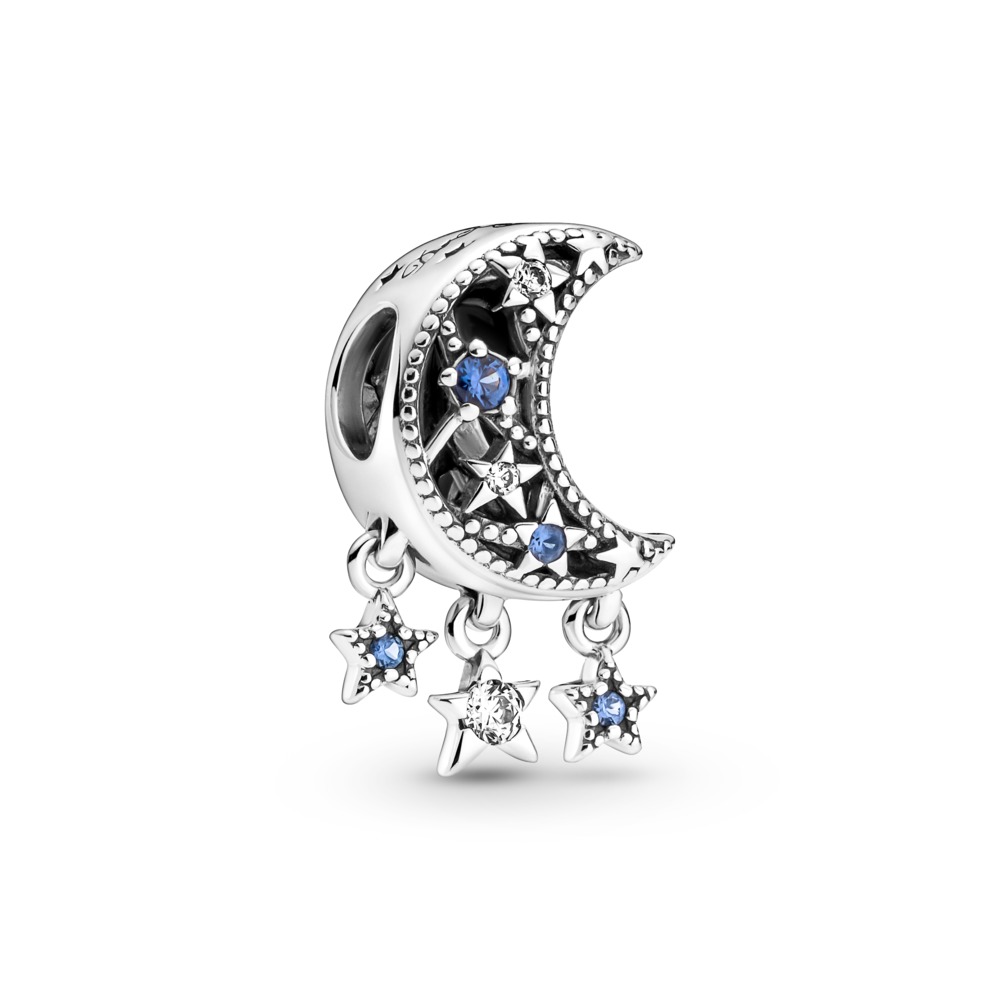Charm en Plata de Ley Estrellas y Luna Creciente 79007C01