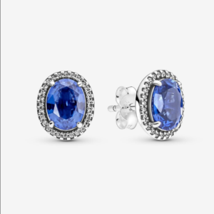 Pendientes en Plata de Ley Halo Brillante 290040C01