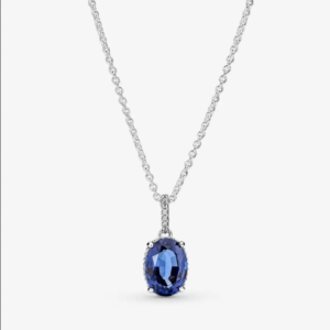 Collar en Plata de Ley Halo Brillante 390055C01