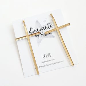 Pendientes Cruz Line