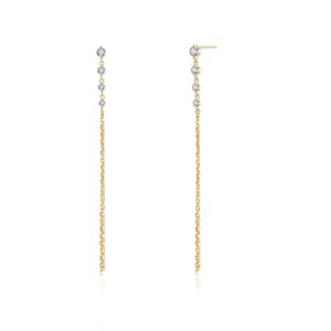 Pendientes en Plata de Ley Sapporo Gold