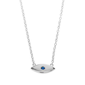 Collar en plata de Ley Ojo Azul