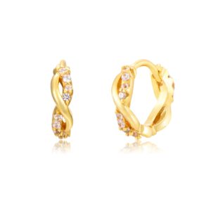 Pendientes Aro en plata de ley Sakai Gold