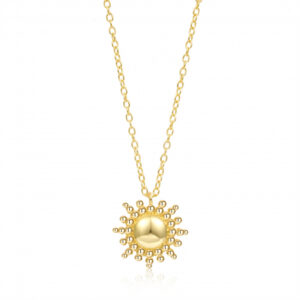 Collar en Plata de Ley Sol Gold