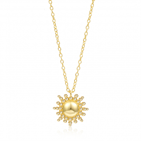 Collar en Plata de Ley Sol Gold