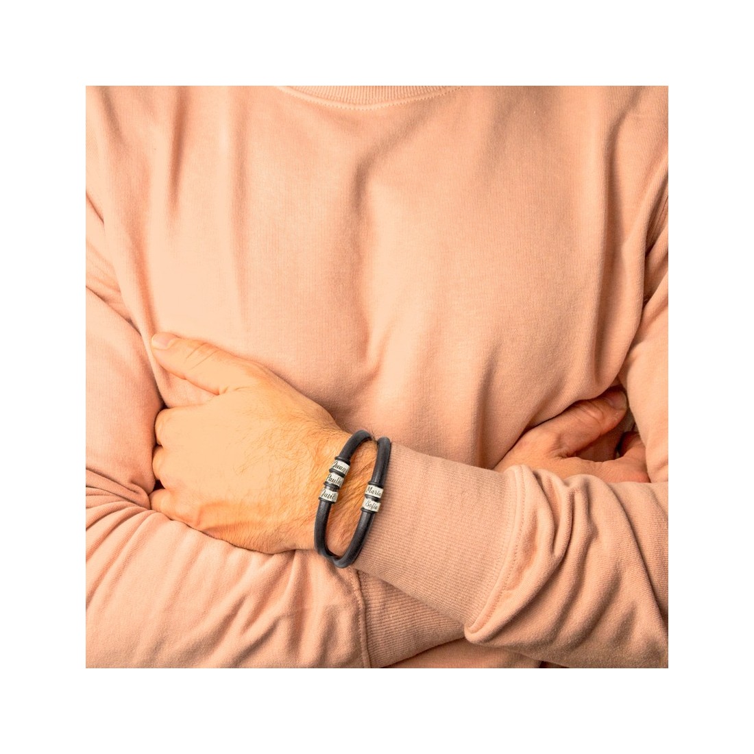 Pulsera Plata de Ley Te Llevo Conmigo - Imagen 5