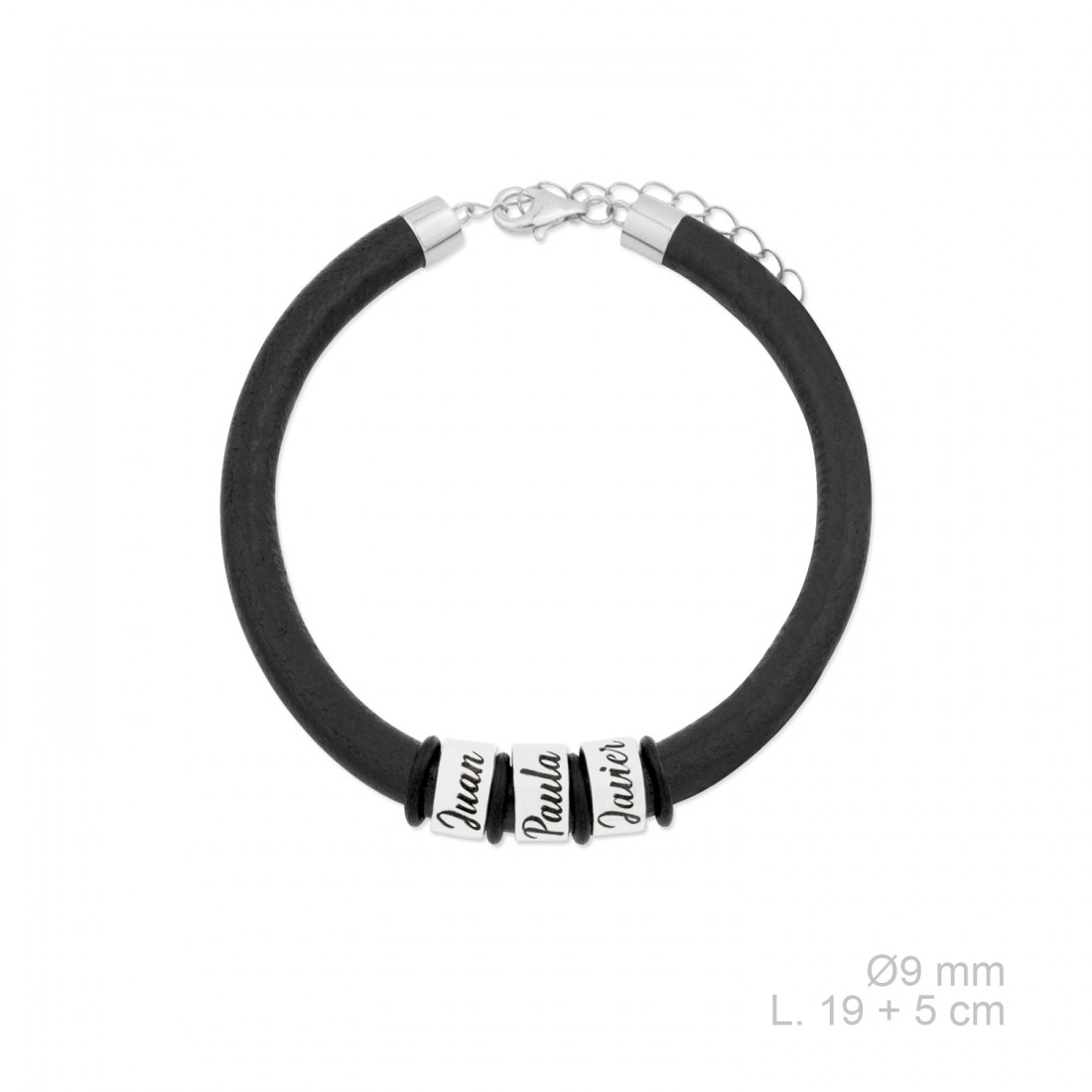 Pulsera Plata de Ley Te Llevo Conmigo - Imagen 3