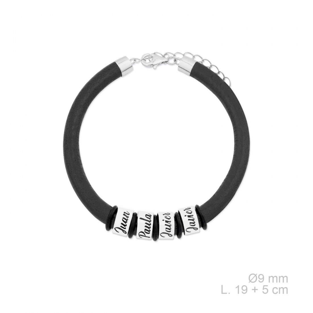 Pulsera Plata de Ley Te Llevo Conmigo - Imagen 4