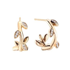 Pendientes Plata Dorada Romantica 00509165