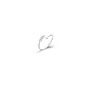 Anillo en Plata de Ley Flecha Circonitas