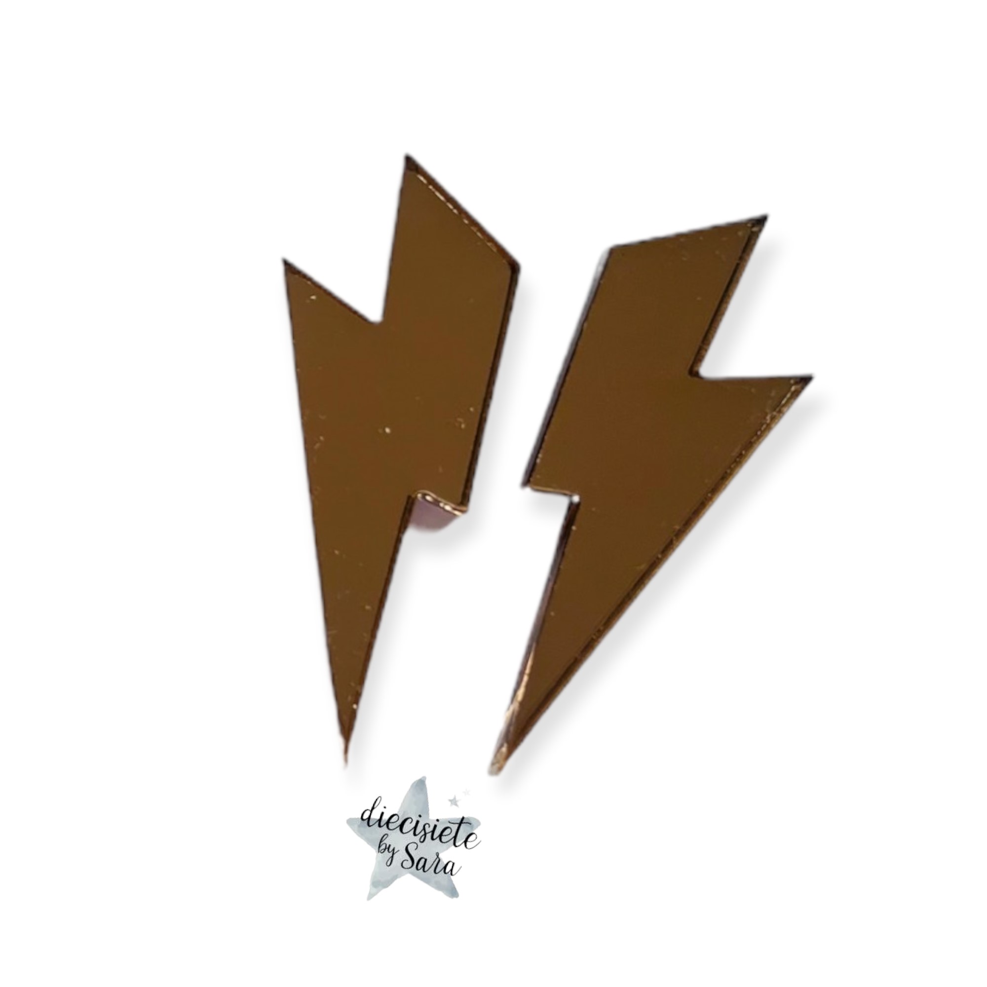 Pendientes Rayo Metal - Imagen 6