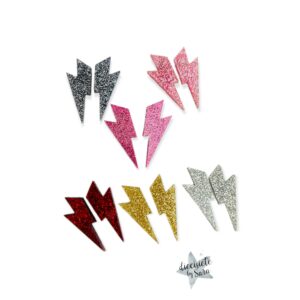 Pendientes Rayo Glitter