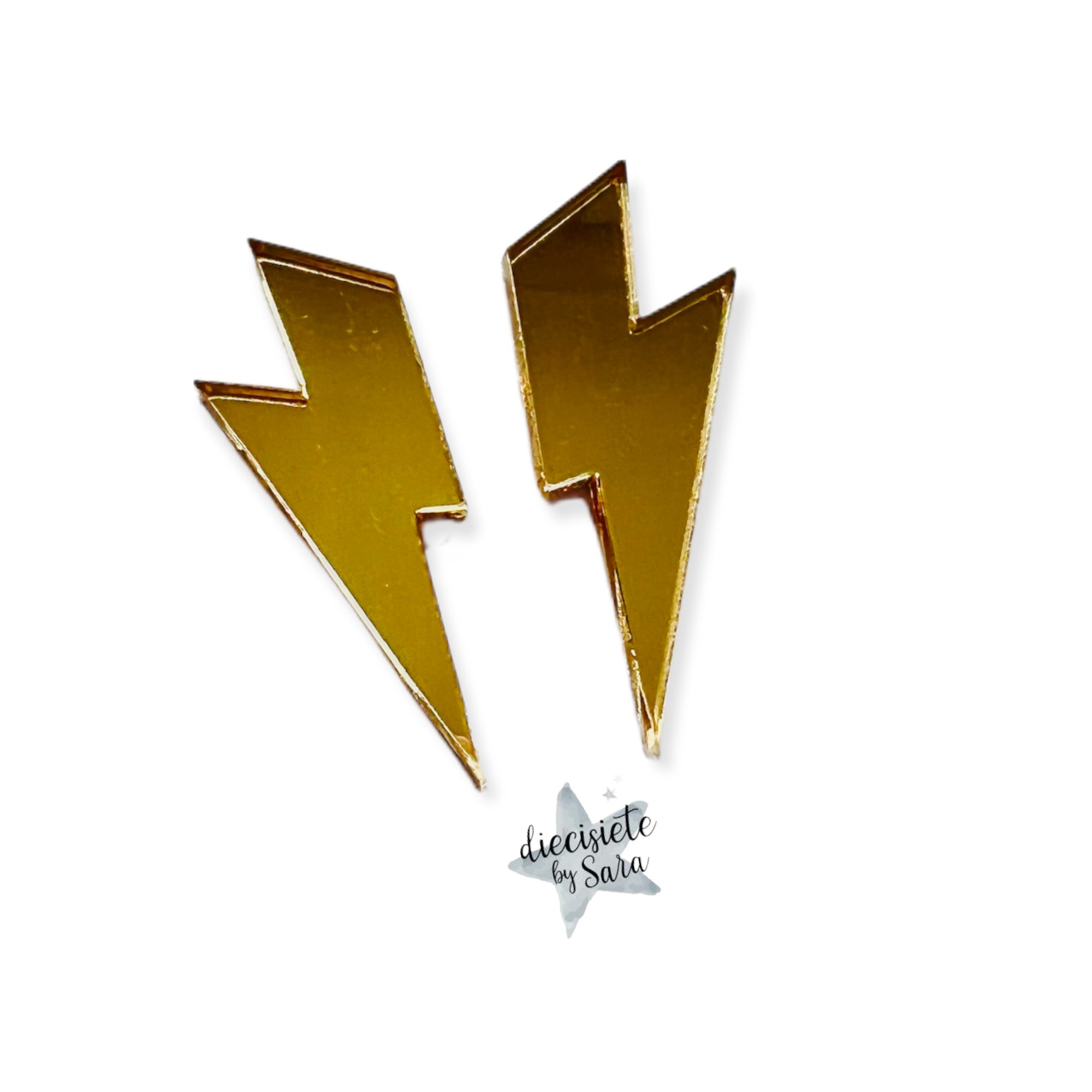 Pendientes Rayo Metal - Imagen 4