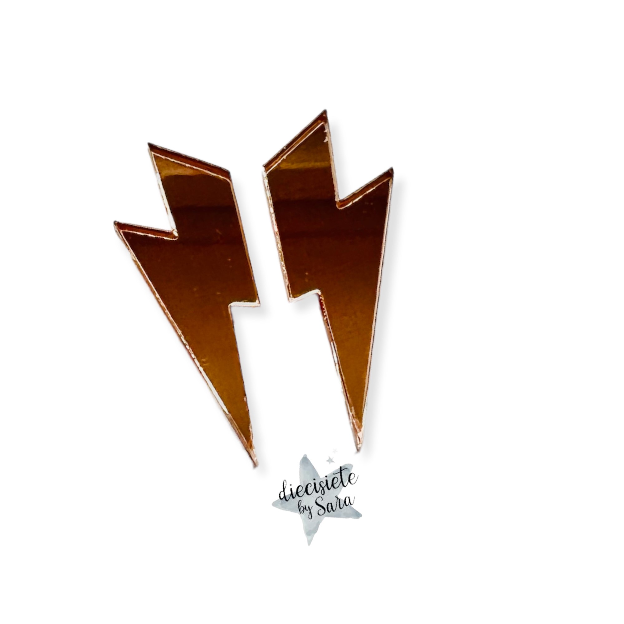 Pendientes Rayo Metal - Imagen 3