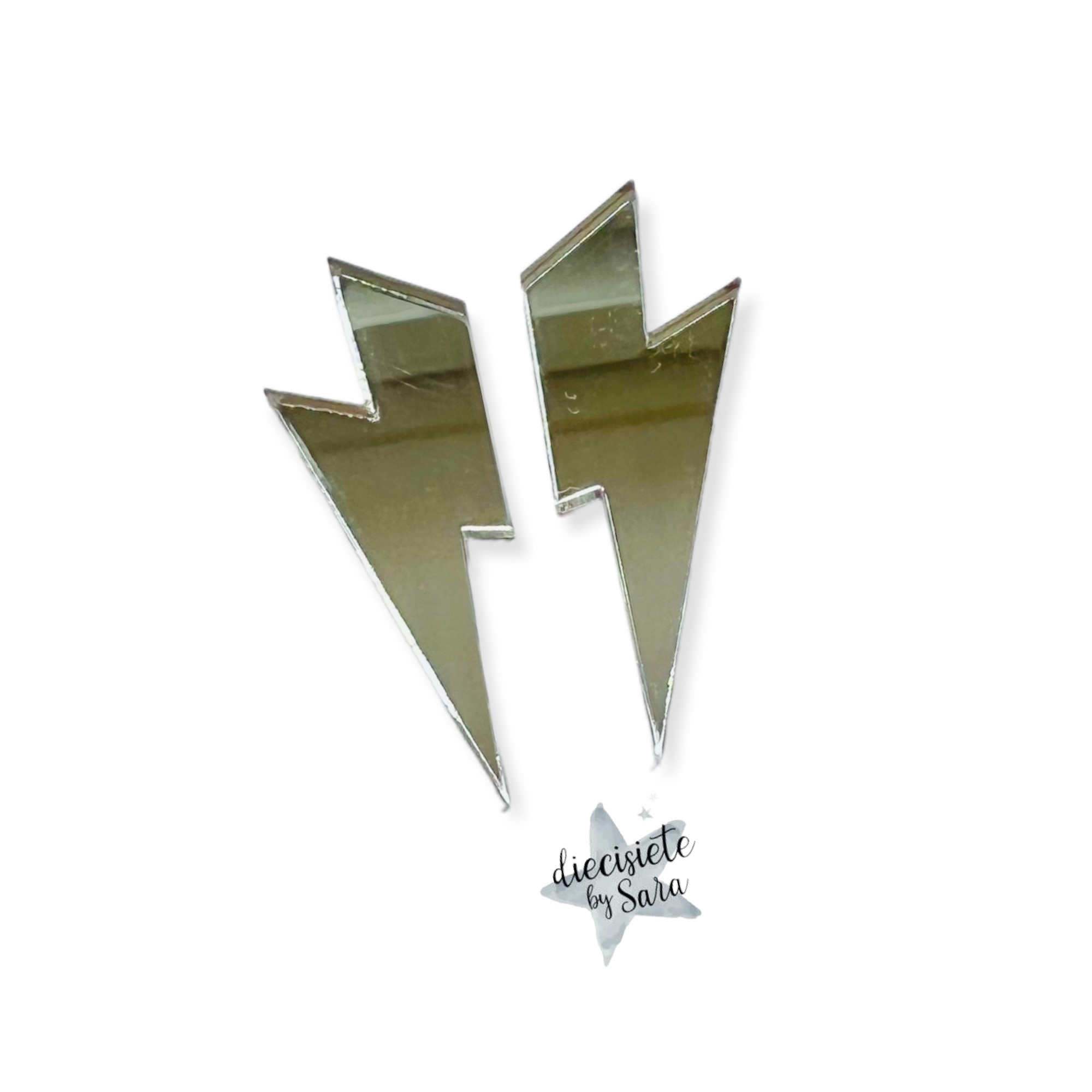 Pendientes Rayo Metal - Imagen 2