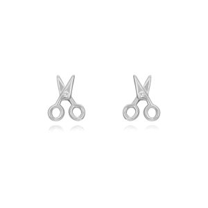 Pendientes Plata Tijeras