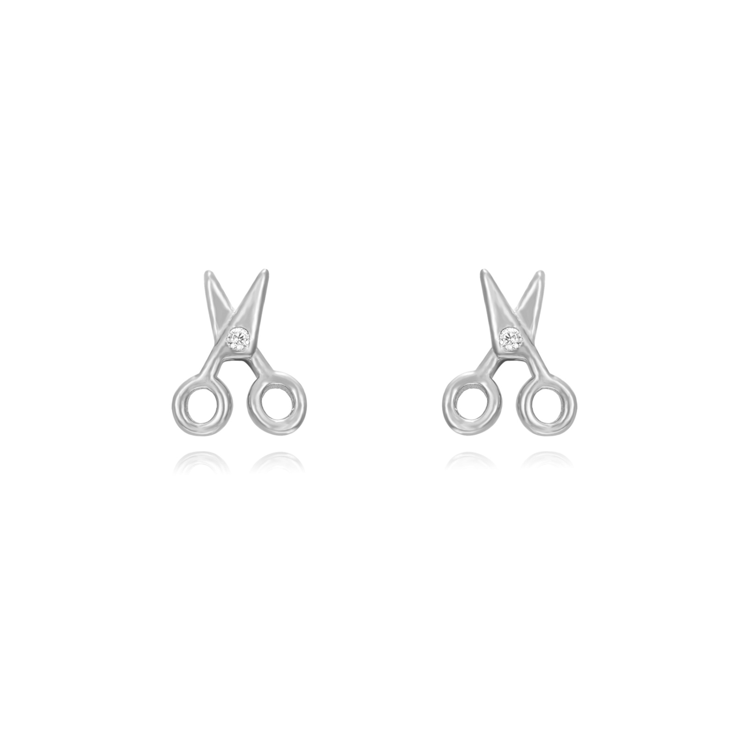 Pendientes Plata Tijeras
