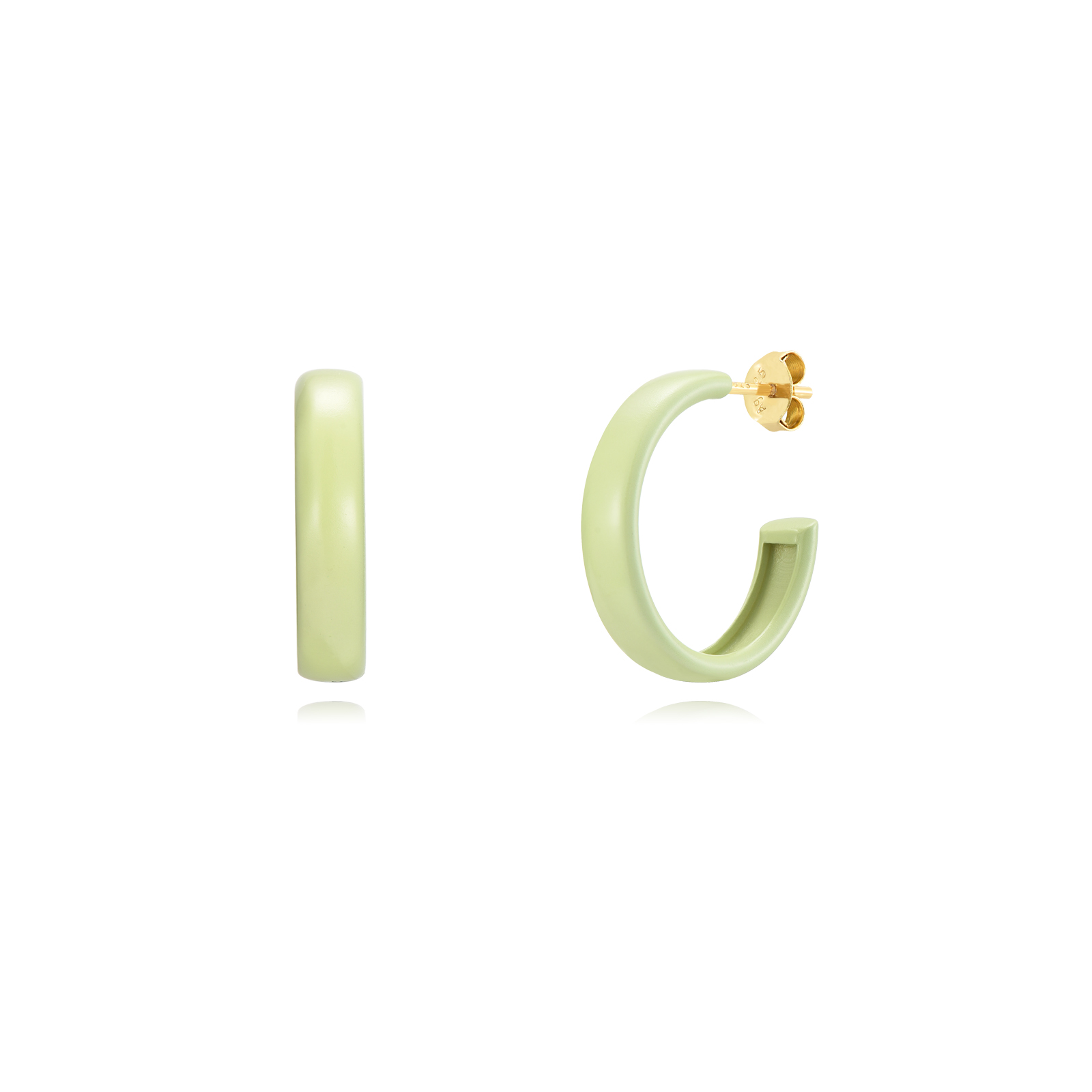 Pendientes Plata Judi Gold - Imagen 2