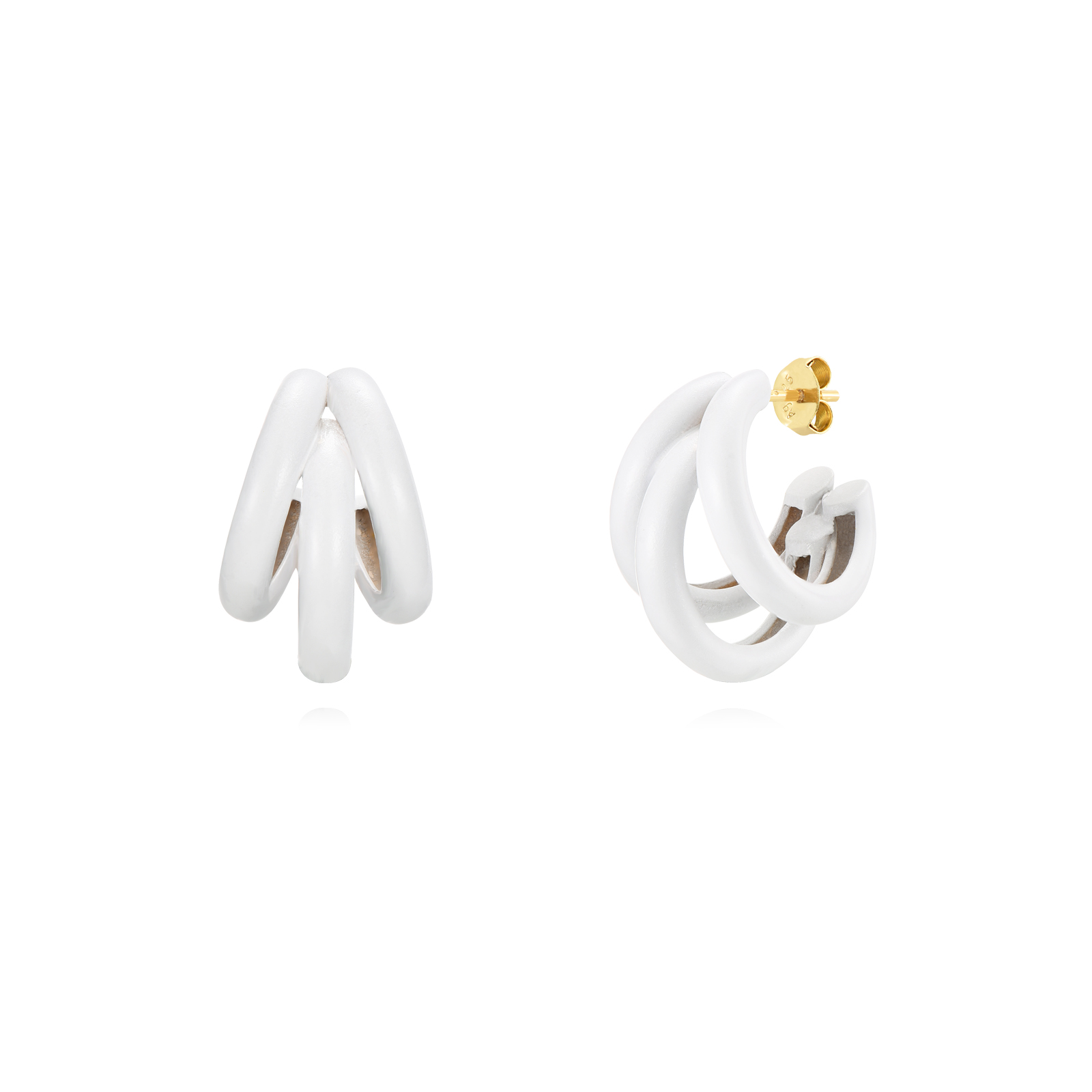 Pendientes Plata Ingrid Gold - Imagen 4