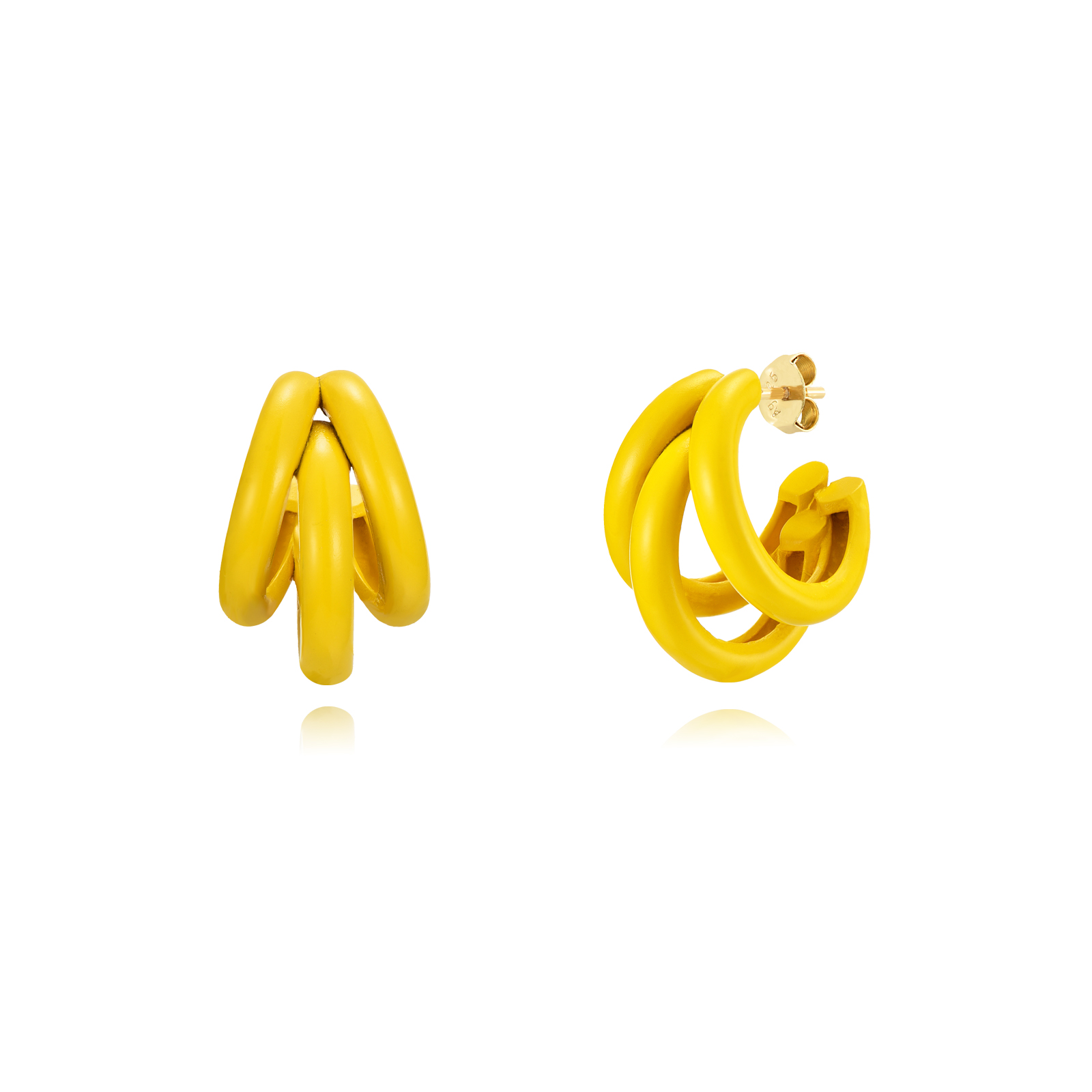 Pendientes Plata Ingrid Gold - Imagen 5