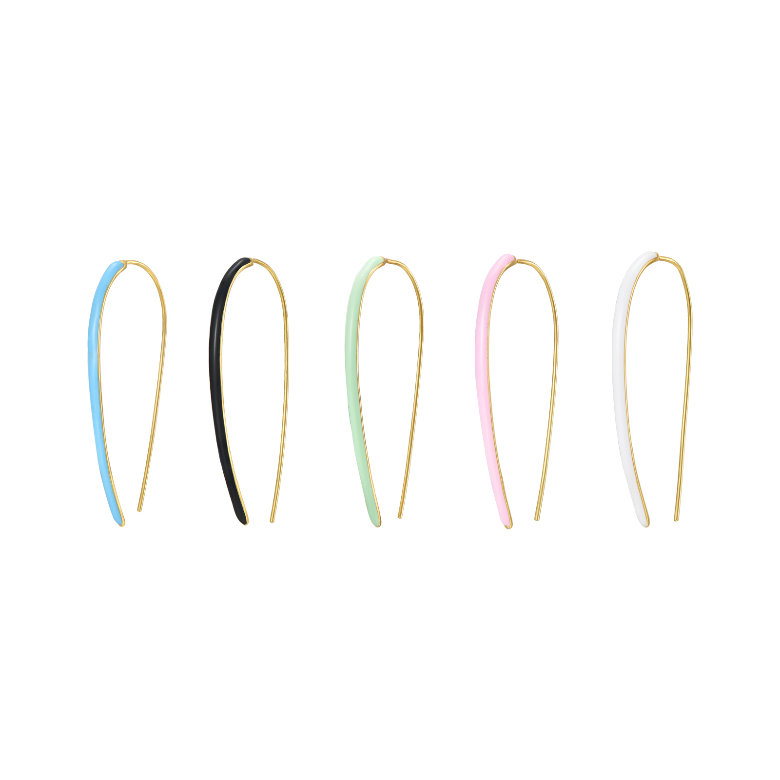 Pendientes plata Lian Gold