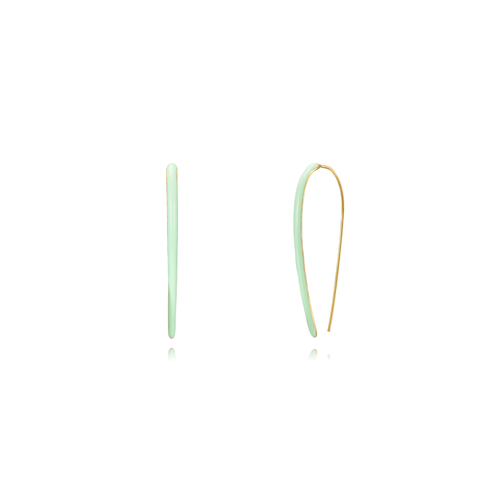 Pendientes plata Lian Gold - Imagen 2