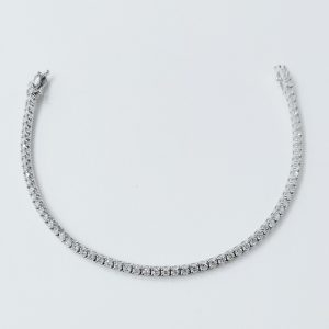 Pulsera Rivier Oro Blanco