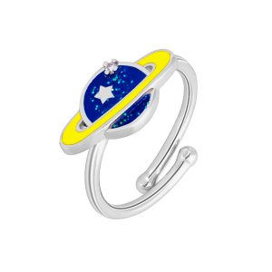 Anillo Plata Planeta y Estrella D02406/AD