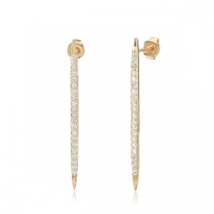 Pendientes en Plata Metis Gold