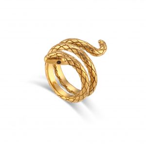 Anillo Acero Naga Gold