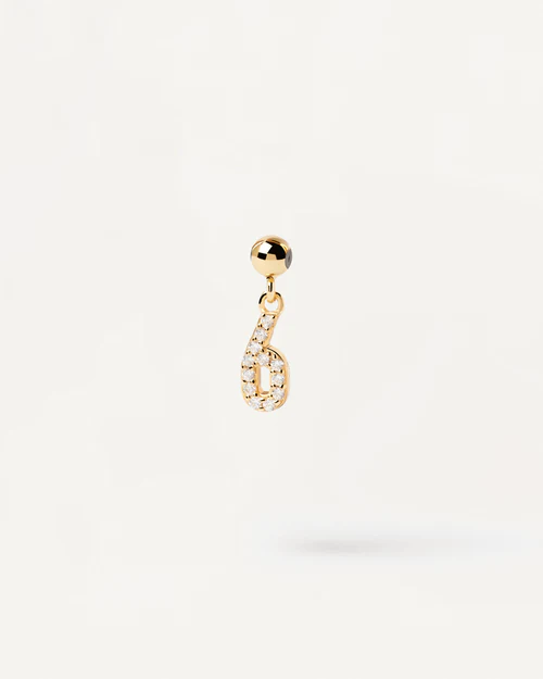 Charm Numero 6 pdpaola CH01-004-U