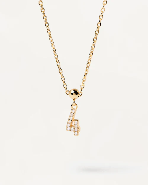 Charm Numero 4 pdpaola CH01-006-U - Imagen 2