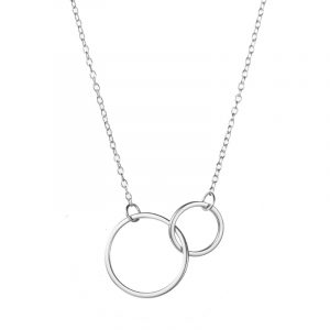 Collar Plata Doble Aro