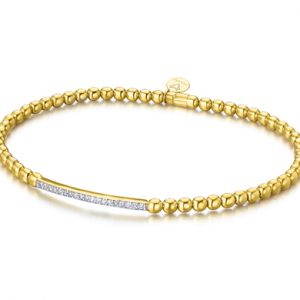 Pulsera Flexi Oro Barra de Diamantes GC0320OA